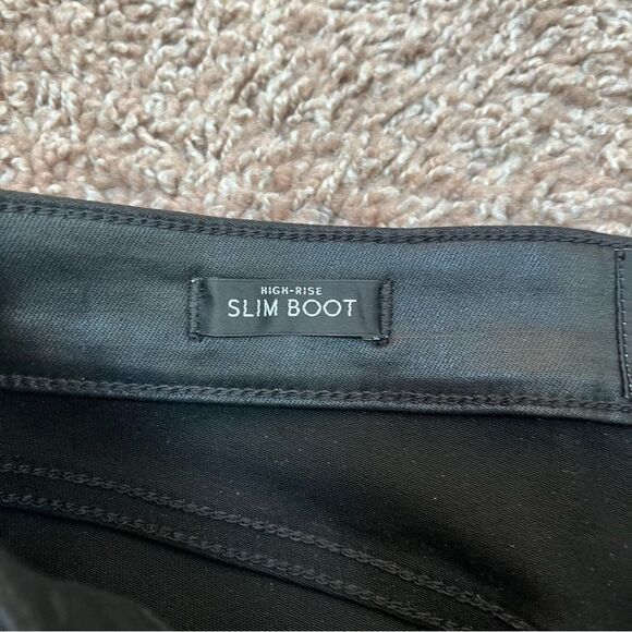 WHBM Coated Slim Bootcut High Rise Jeans - Picture 6 of 16